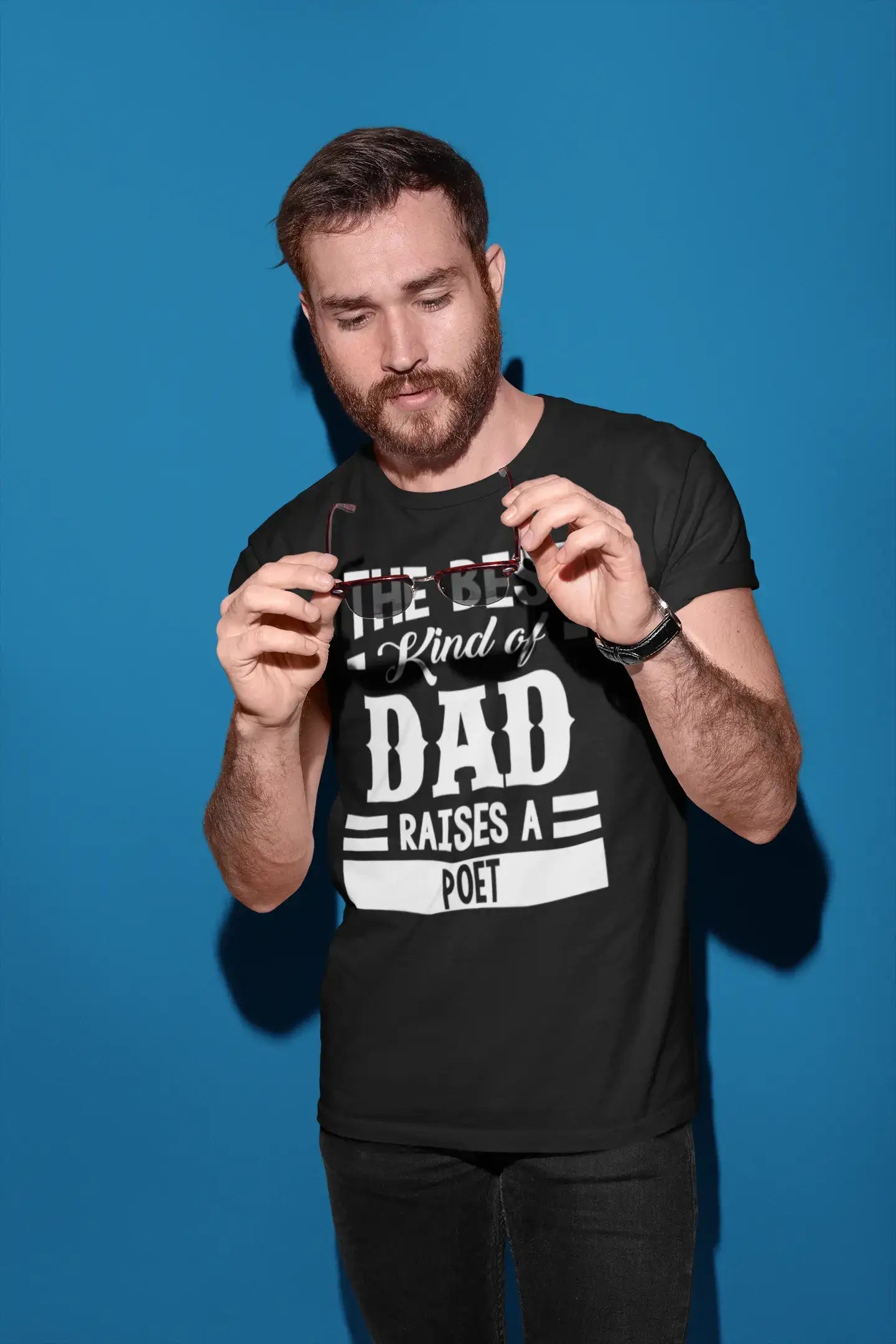 ULTRABASIC Men's Graphic T-Shirt Dad Raises a Poet