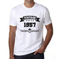 1957 Vintage Year White, Men's Short Sleeve Round Neck T-shirt 00096 ultrabasic-com.myshopify.com