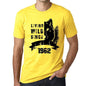 1962, Living Wild Since 1962 Men's T-shirt Yellow Birthday Gift 00501 - ultrabasic-com