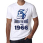 1966, Born to Ride Since 1966 Men's T-shirt White Birthday Gift 00494 - ultrabasic-com