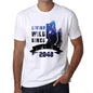 2048 Living Wild Since 2048 Mens T-Shirt White Birthday Gift 00508 - White / Xs - Casual