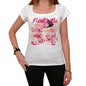 34 Newcastle City With Number Womens Short Sleeve Round White T-Shirt 00008 - Casual