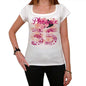 35 Phoenix City With Number Womens Short Sleeve Round White T-Shirt 00008 - Casual