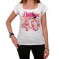 40 Boston City With Number Womens Short Sleeve Round White T-Shirt 00008 - White / Xs - Casual