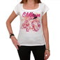 40 Oldham City With Number Womens Short Sleeve Round White T-Shirt 00008 - White / Xs - Casual