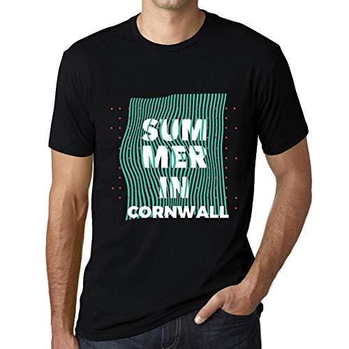 Ultrabasic - Homme Graphique Summer in Cornwall Noir Profond