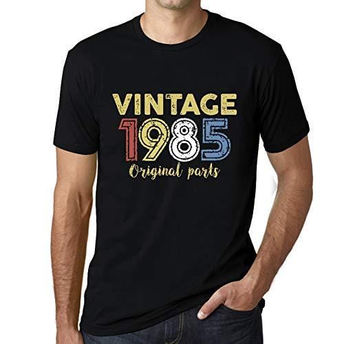 Ultrabasic - Homme Graphique Vintage 1985 T-Shirt Noir Profond