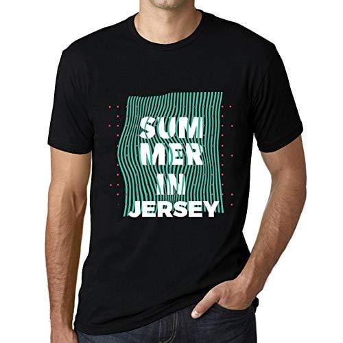 Ultrabasic - Homme Graphique Summer in Jersey Noir Profond