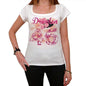 46 Dresden City With Number Womens Short Sleeve Round White T-Shirt 00008 - White / Xs - Casual