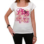 46 Pisa City With Number Womens Short Sleeve Round White T-Shirt 00008 - White / Xs - Casual