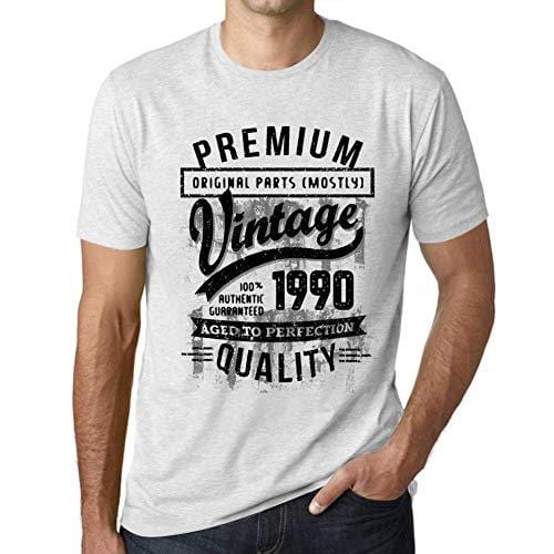 Ultrabasic - Homme T-Shirt Graphique 1990 Aged to Perfection Tee Shirt Cadeau d'anniversaire