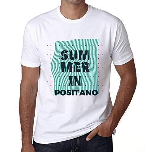 Ultrabasic - Homme Graphique Summer in Positano Blanc