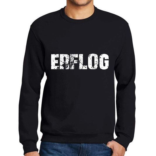 Ultrabasic Homme Imprimé Graphique Sweat-Shirt Popular Words ERFLOG Noir Profond