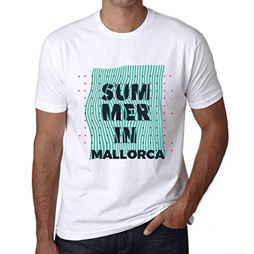 Ultrabasic - Homme Graphique Summer in Mallorca Blanc