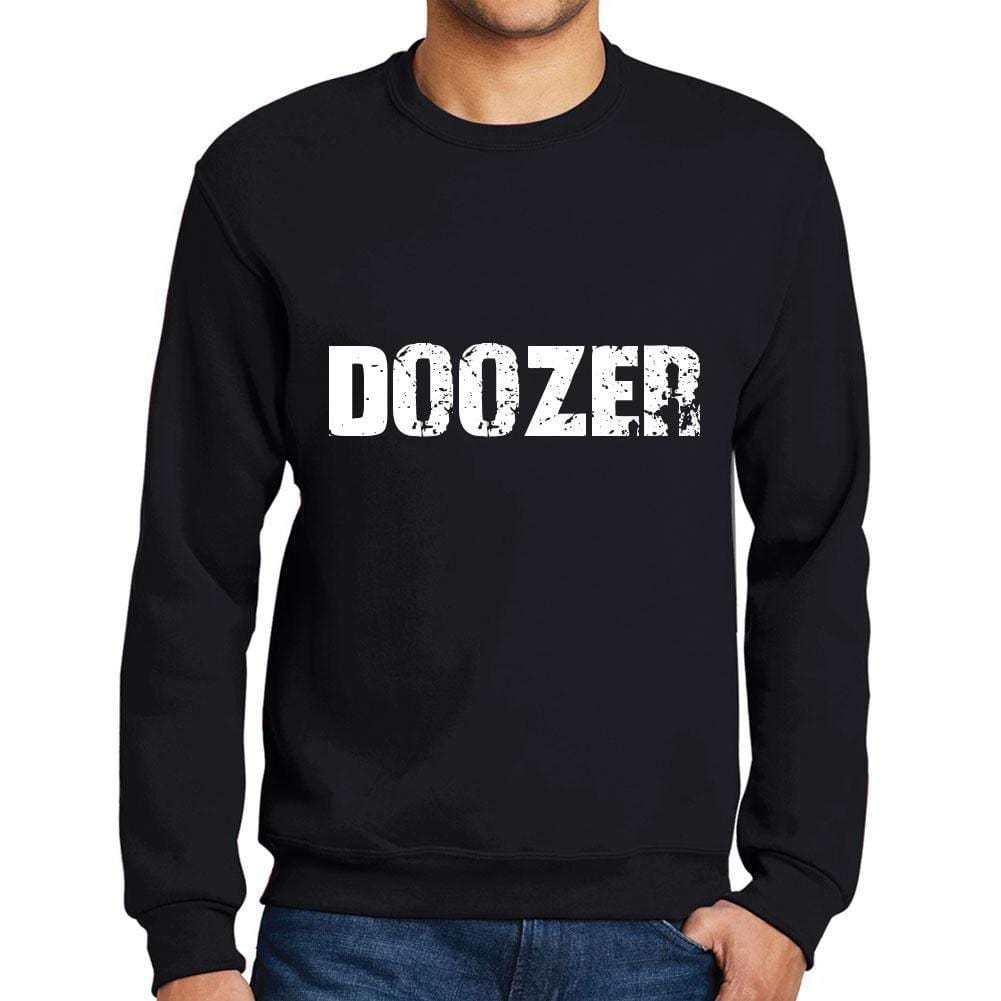 Ultrabasic Homme Imprimé Graphique Sweat-Shirt Popular Words DOOZER Noir Profond