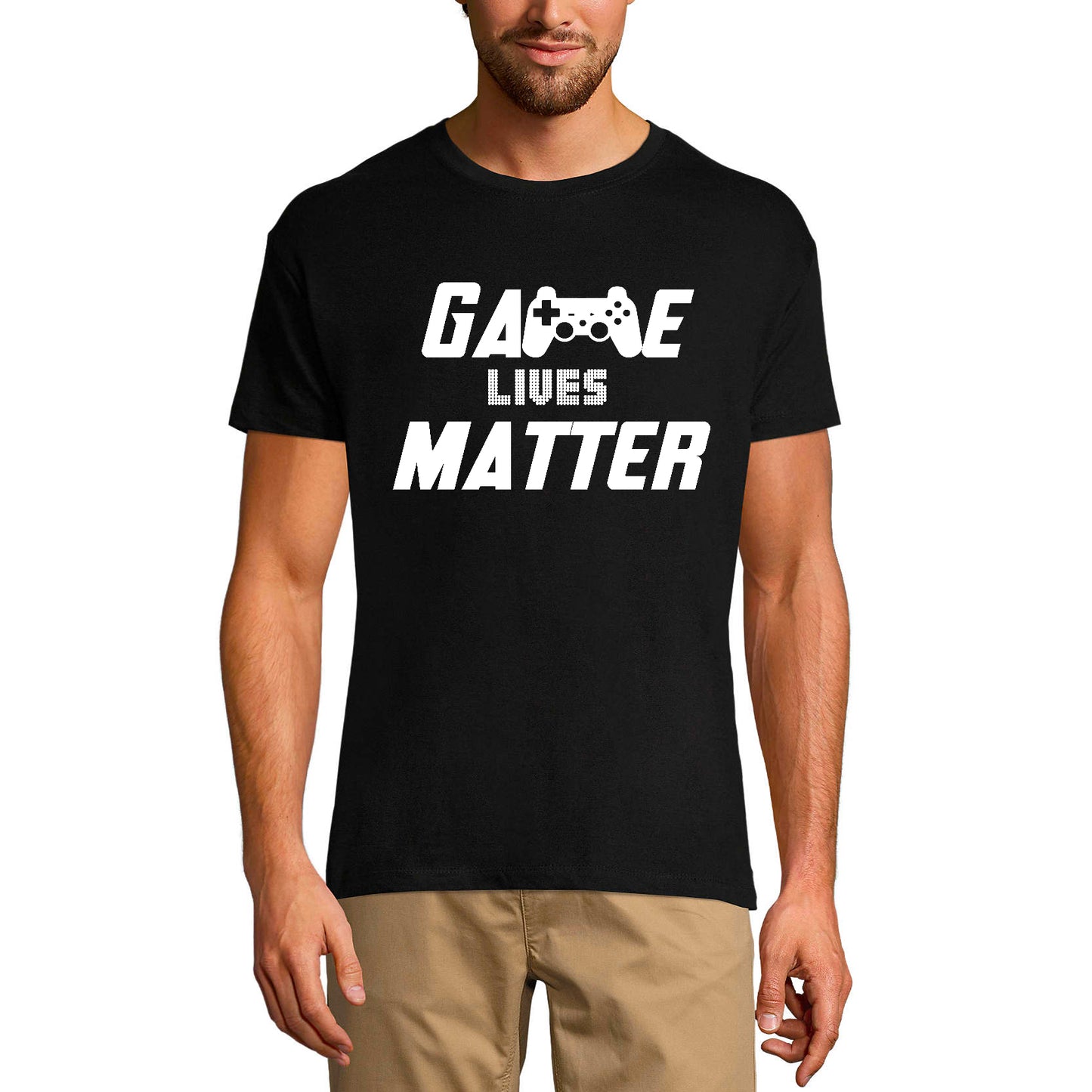 ULTRABASIC Men's Graphic T-Shirt Game Lives Matter - Funny Gamer Shirt for Men