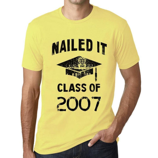 Homme T Shirt Graphique Imprimé Vintage Tee Nailed it Class of 2007