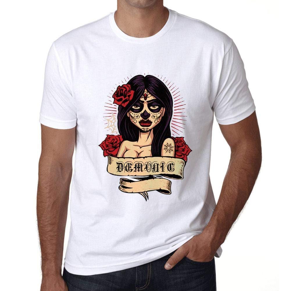 Ultrabasic - Homme T-Shirt Graphique Women Flower Tattoo Demonic