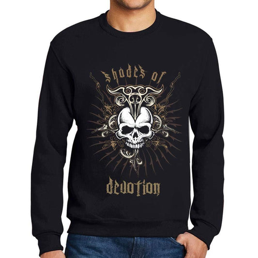 Ultrabasic - Homme Graphique Shades of Devotion T-Shirt Imprimé Lettres Noir Profond