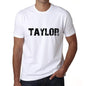 Ultrabasic ® Nom de Famille Fier Homme T-Shirt Nom de Famille Idées Cadeaux Tee Taylor Blanc