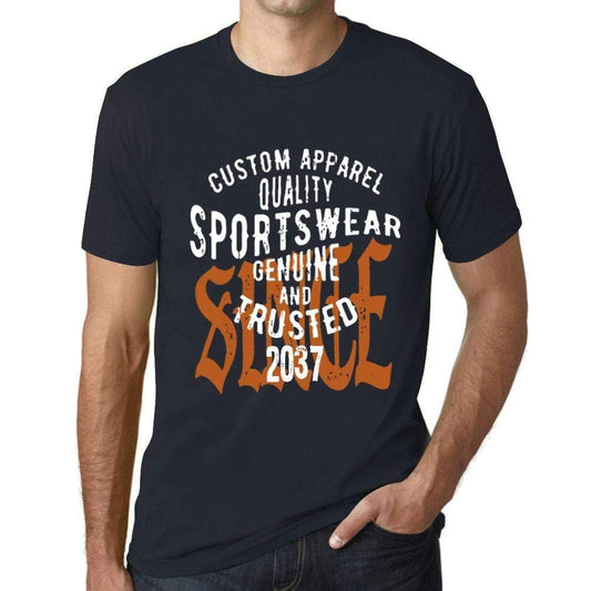 Ultrabasic - Homme T-Shirt Graphique Sportswear Depuis 2037 Marine