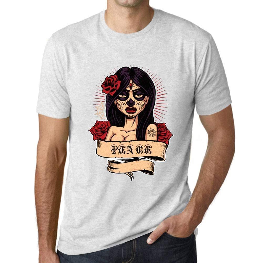 Ultrabasic - Homme T-Shirt Graphique Women Flower Tattoo Peace