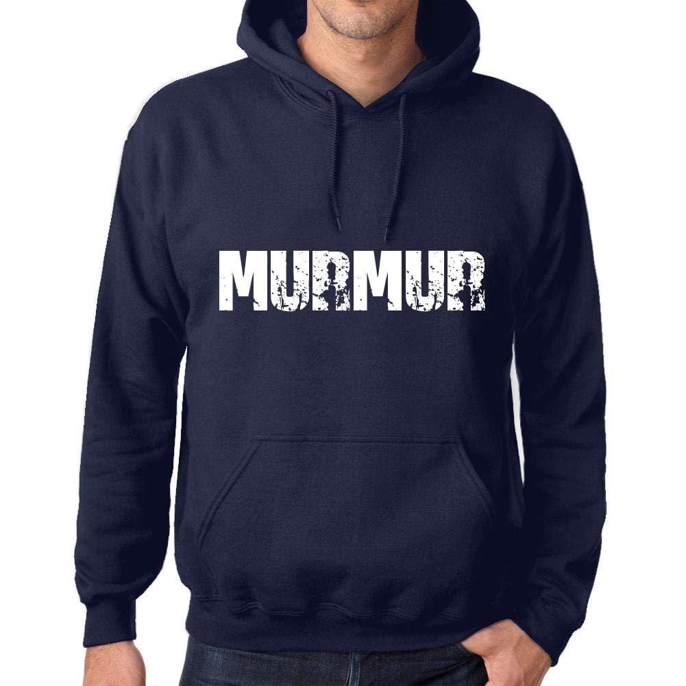 Ultrabasic Homme Femme Unisex Sweat à Capuche Hoodie Popular Words MURMUR French Marine