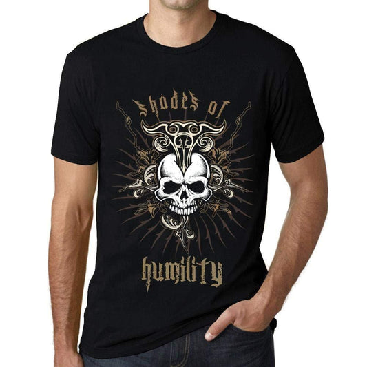 Ultrabasic - Homme T-Shirt Graphique Shades of Humility Noir Profond