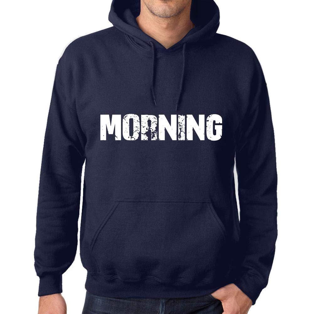 Ultrabasic Homme Femme Unisex Sweat à Capuche Hoodie Popular Words Morning French Marine