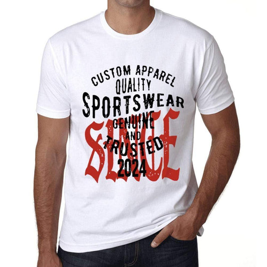 Ultrabasic - Homme T-Shirt Graphique Sportswear Depuis 2024 Blanc