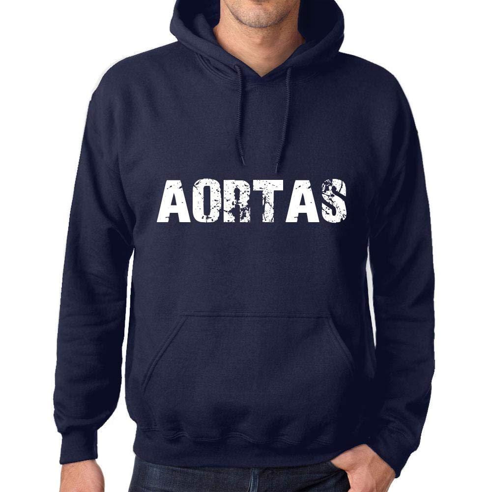 Ultrabasic Homme Femme Unisex Sweat à Capuche Hoodie Popular Words AORTAS French Marine