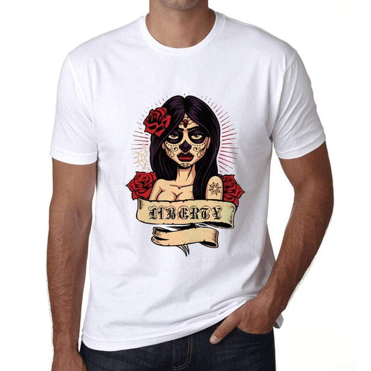 Ultrabasic - Homme T-Shirt Graphique Women Flower Tattoo Liberty