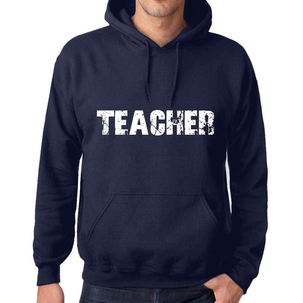 Ultrabasic Homme Femme Unisex Sweat à Capuche Hoodie Popular Words Teacher French Marine