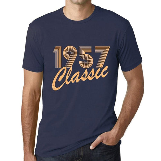 Ultrabasic - Homme T-Shirt Graphique Years Lines Classic 1957 French Marine