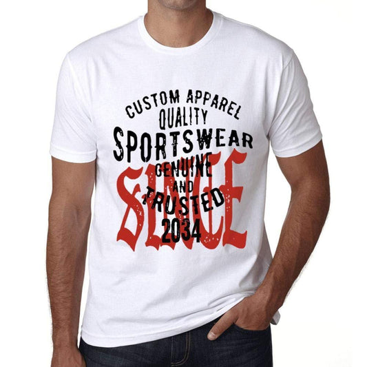 Ultrabasic - Homme T-Shirt Graphique Sportswear Depuis 2034 Blanc