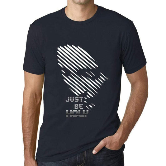 Ultrabasic - Homme T-Shirt Graphique Just be Holy Marine