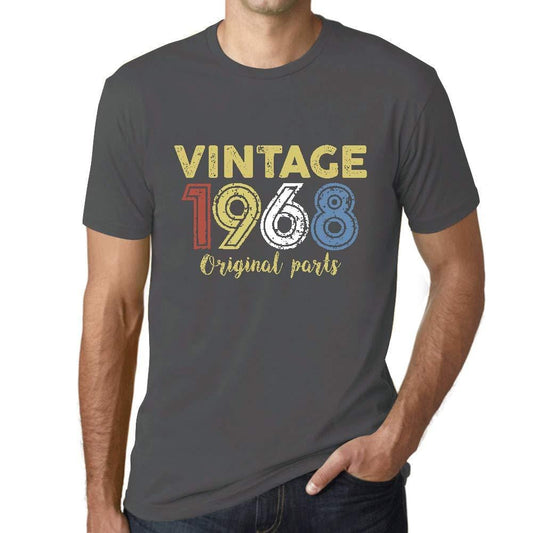 Ultrabasic - Homme Graphique Vintage 1968 T-Shirt Gris Souris