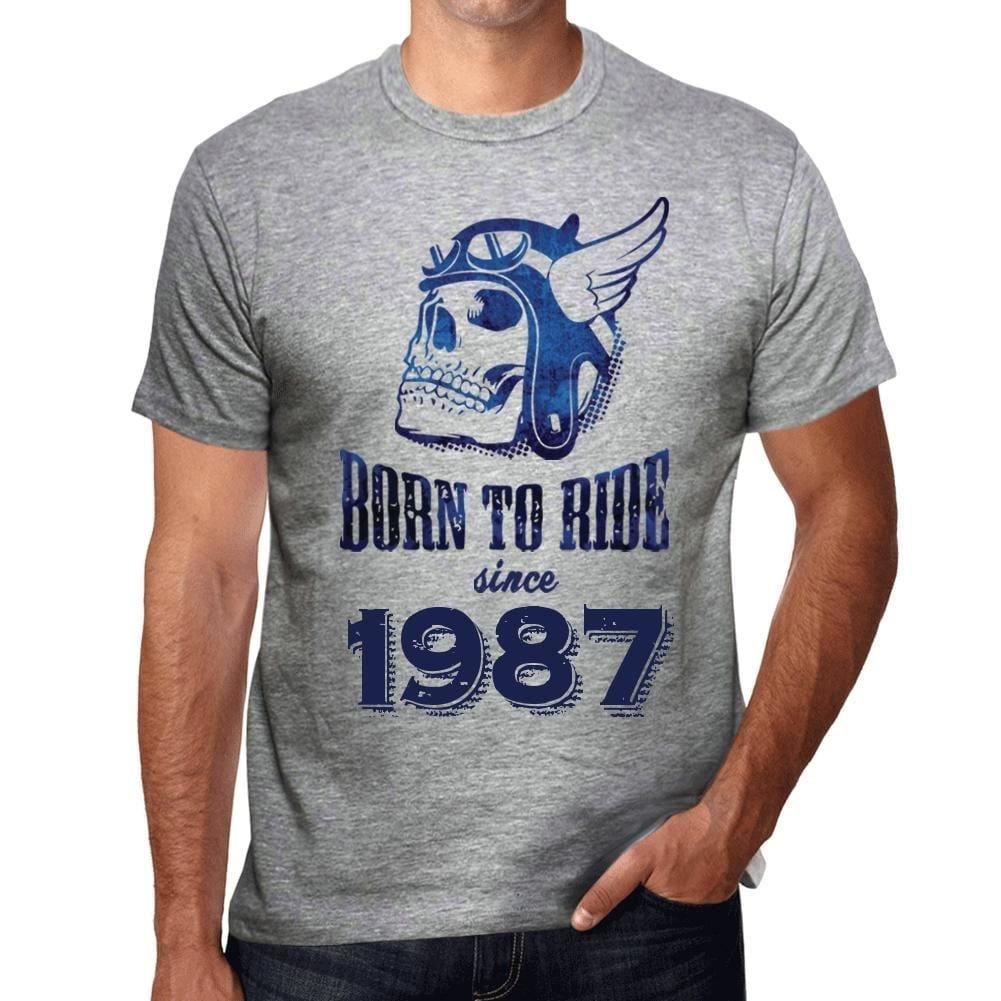 Homme Tee Vintage T Shirt 1987, Born to Ride Since 1987
