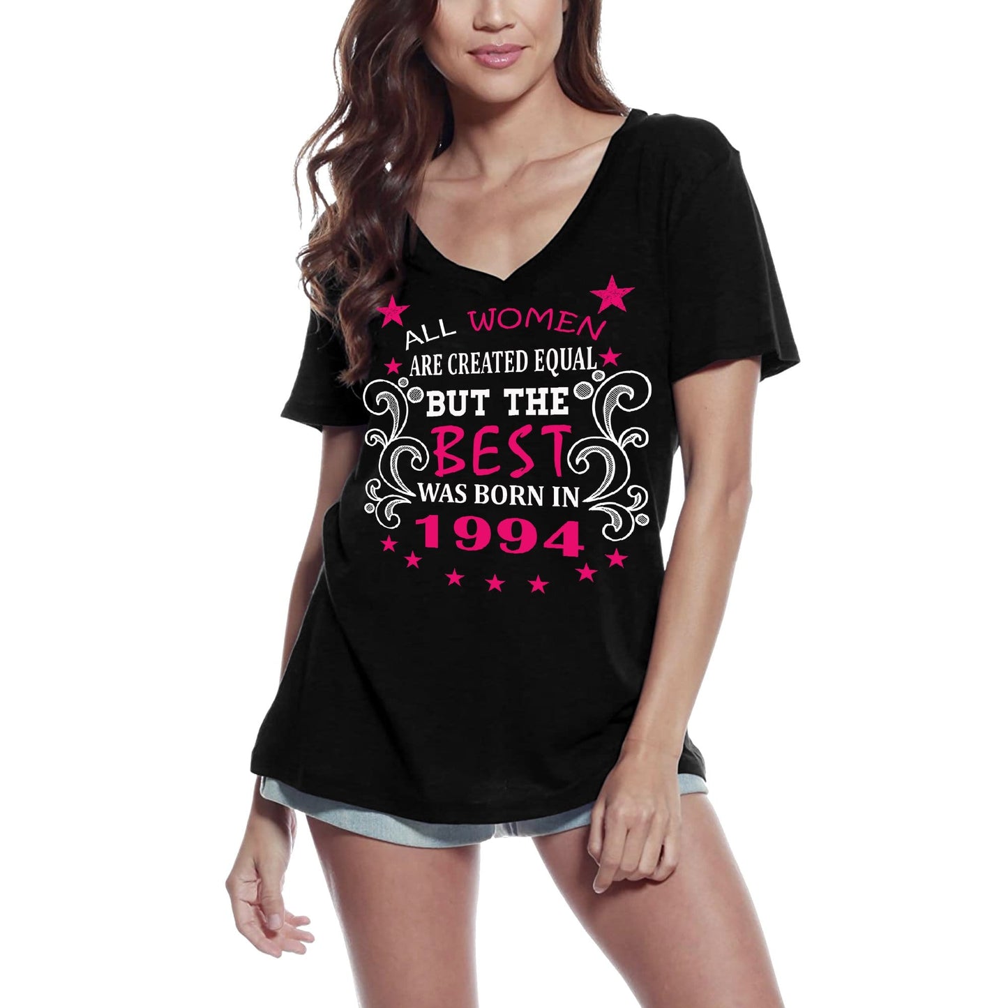 ULTRABASIC Women's T-Shirt Best was Born in 1994 - 26th Birthday Shirt for Ladies
