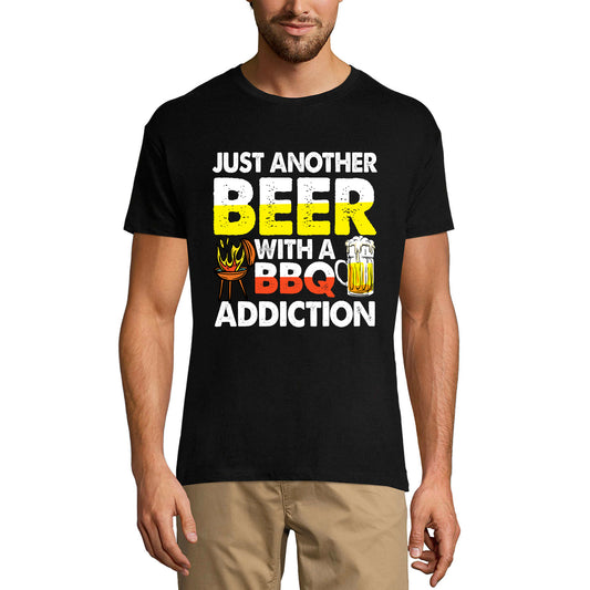 ULTRABASIC Men's Funny T-Shirt Just Another Beer With a BBQ Addiction - Beer Lover Tee Shirt