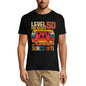 ULTRABASIC Men's Gaming T-Shirt Level 50 Unlocked - Gamer Gift Tee Shirt for 50th Birthday