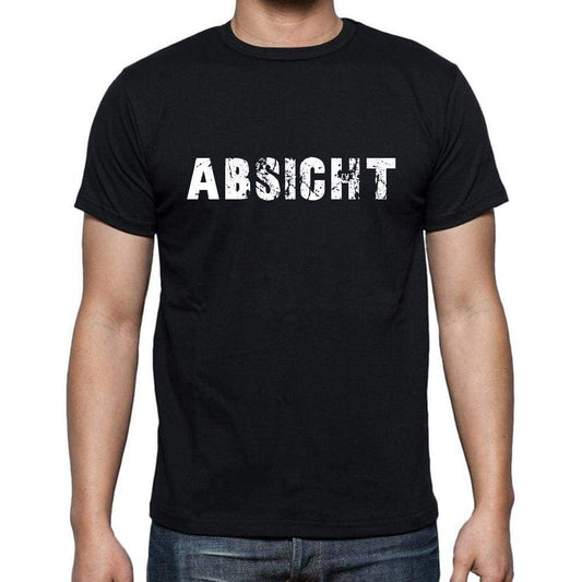 Absicht Mens Short Sleeve Round Neck T-Shirt - Casual