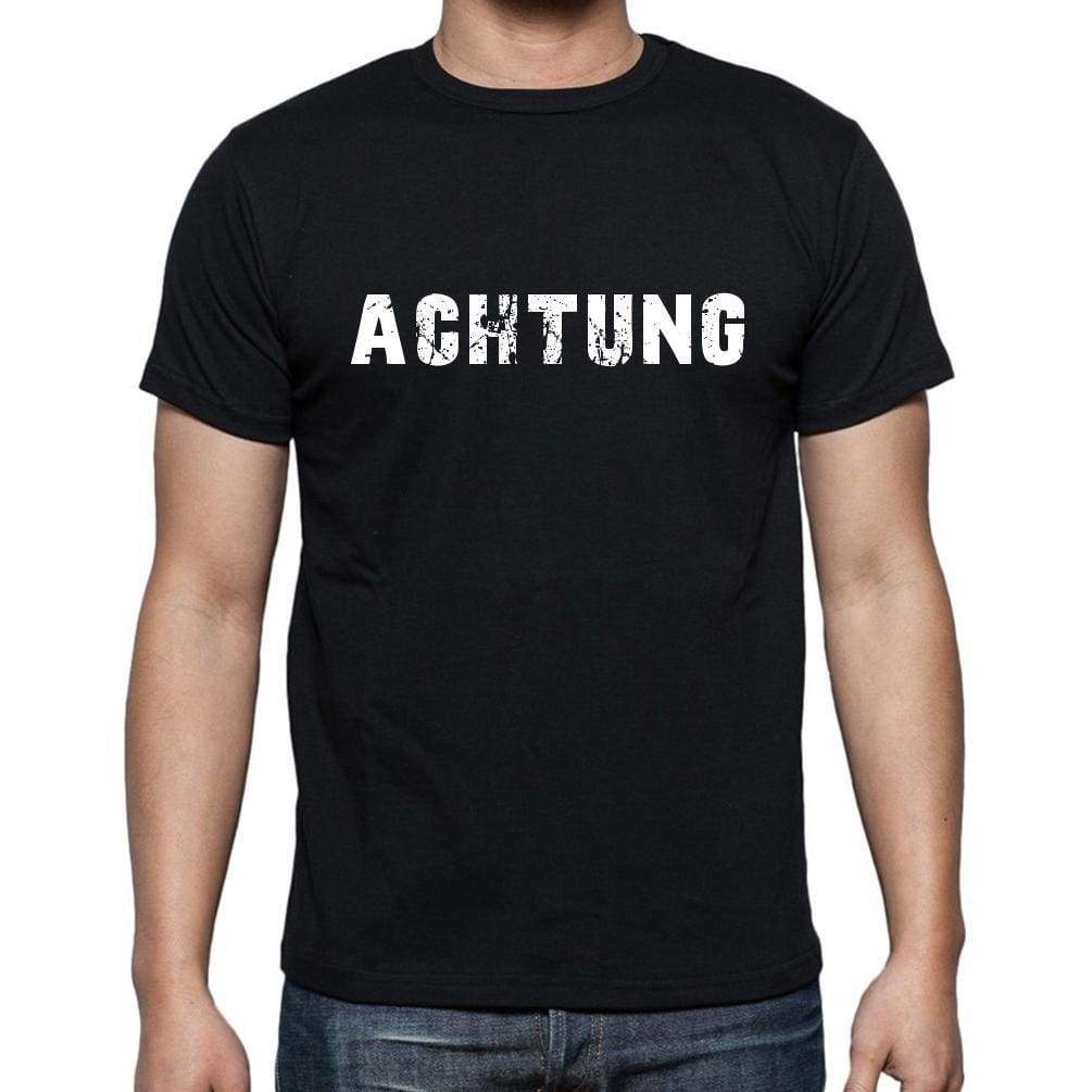 Achtung Mens Short Sleeve Round Neck T-Shirt - Casual