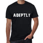 Adeptly Mens Vintage T Shirt Black Birthday Gift 00555 - Black / Xs - Casual