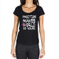 Ambition World Goes Round Womens Short Sleeve Round Neck T-Shirt 00081 - Black / Xs - Casual