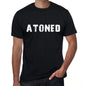 Atoned Mens Vintage T Shirt Black Birthday Gift 00554 - Black / Xs - Casual
