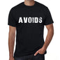 Avoids Mens Vintage T Shirt Black Birthday Gift 00554 - Black / Xs - Casual