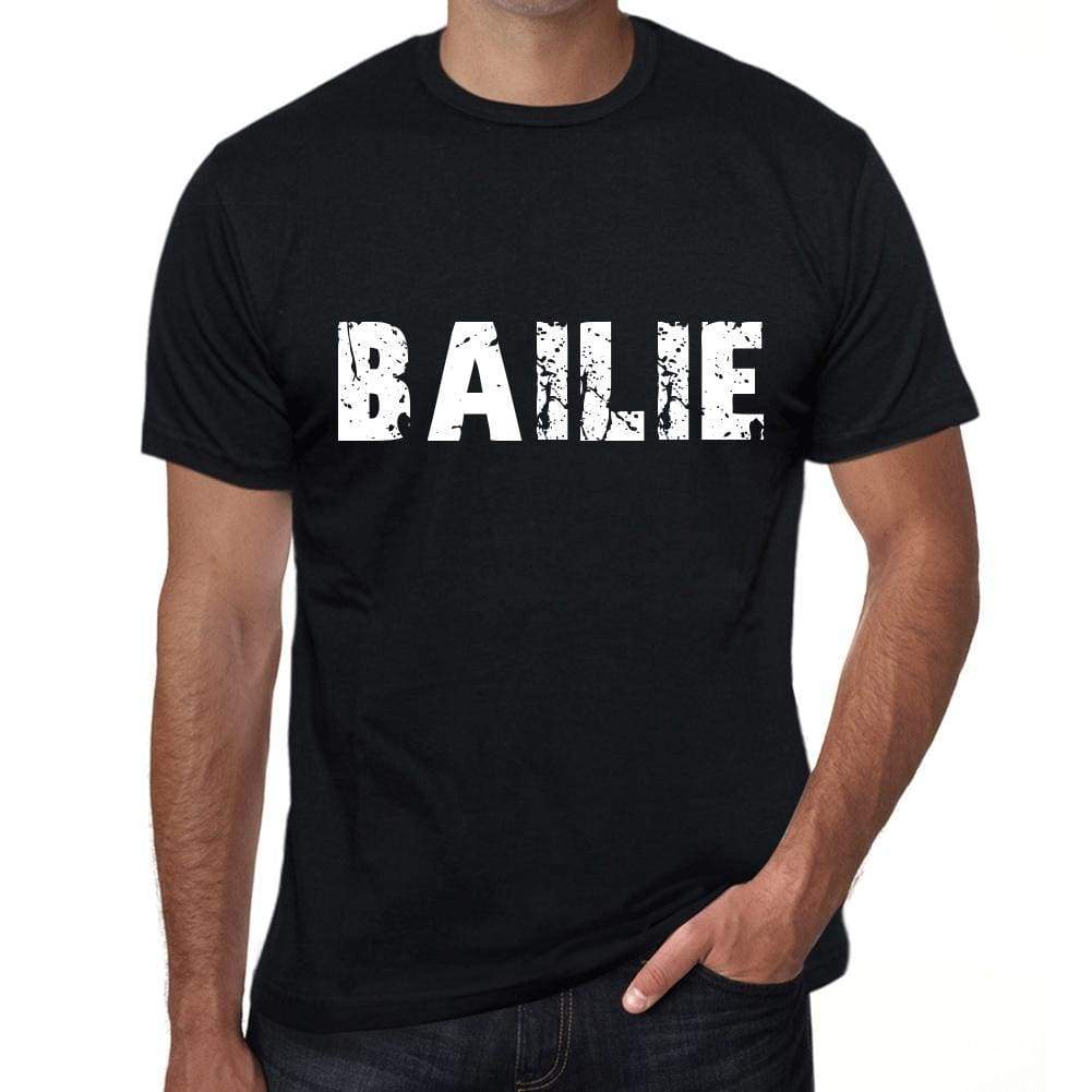 Bailie Mens Vintage T Shirt Black Birthday Gift 00554 - Black / Xs - Casual