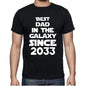 Best Dad 2033 Best Dad Mens T Shirt Black Birthday Gift 00112 - Black / Xs - Casual