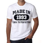 Birthday Gift Made 1993 T-Shirt Gift T Shirt Mens Tee - S / White - T-Shirt